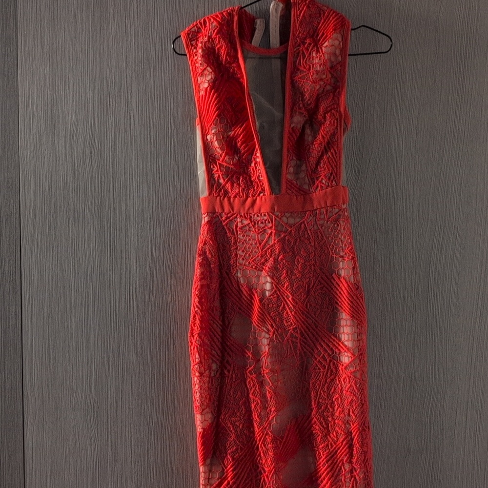 Manning Cartell Vibrant Red Backless Dress